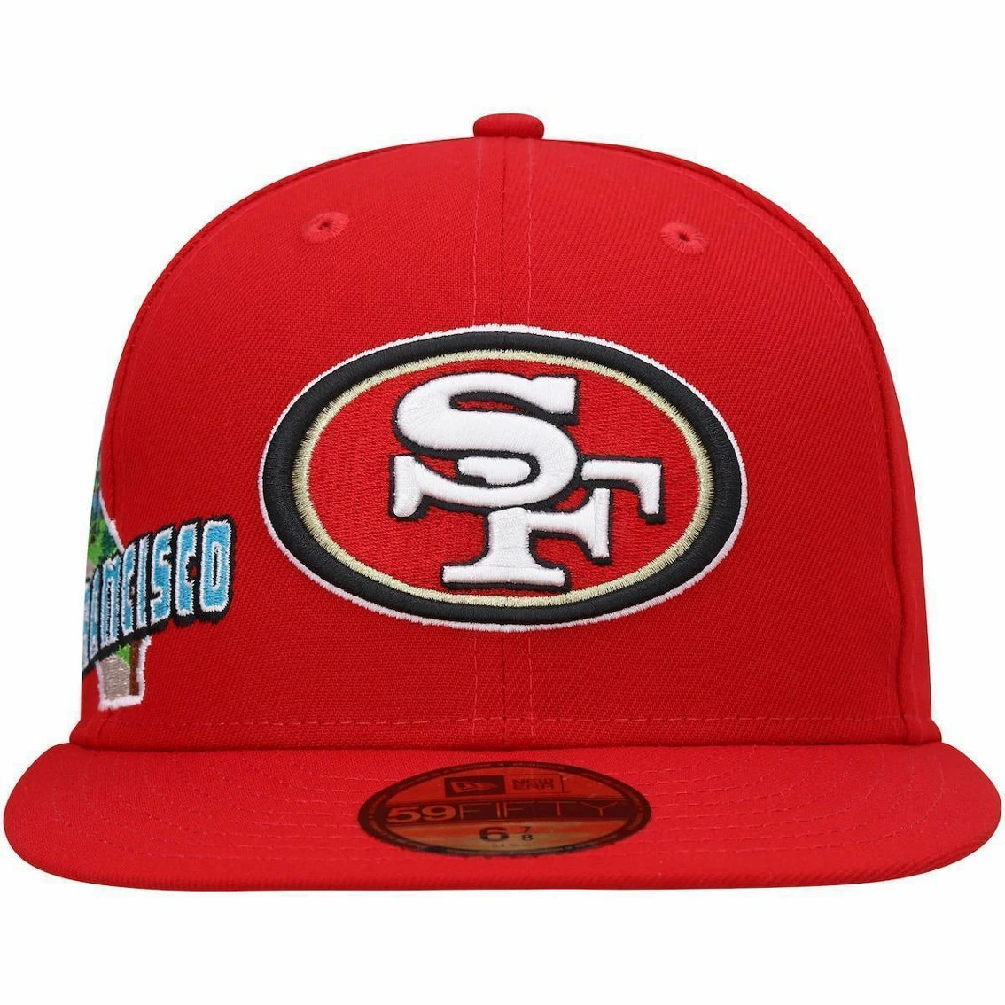 New Era Men's Scarlet San Francisco 49ers Stateview 59FIFTY Fitted Hat 5 New Era Men's Scarlet San Francisco 49ers Stateview 59FIFTY Fitted Hat - Image 3