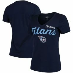 G-III 4Her By Carl Banks Women's Navy Tennessee Titans Season V-Neck T-Shirt
