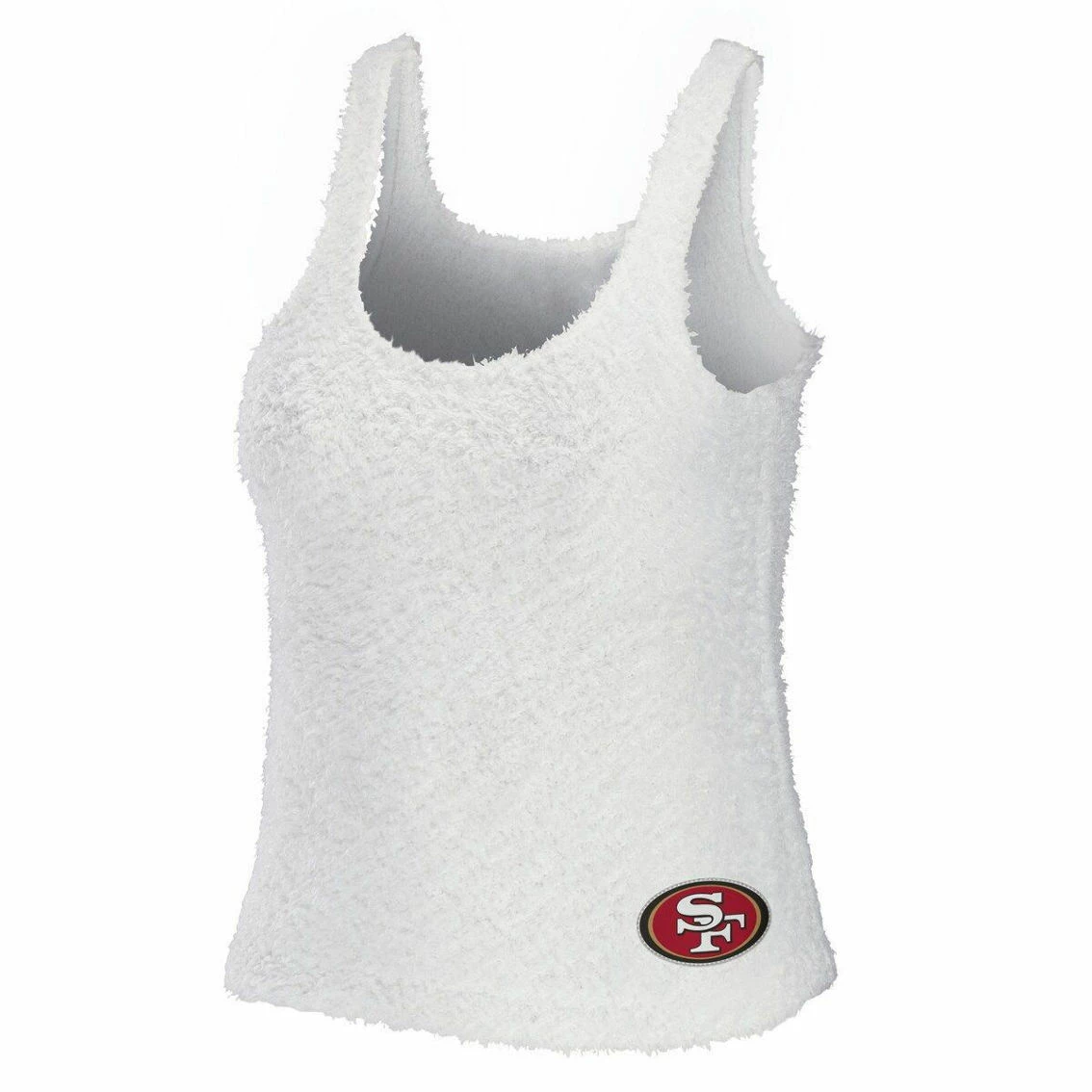 WEAR By Erin Andrews Women's Cream San Francisco 49ers Plus Size Cozy Scoop Neck Tank Top & Pants Set 5 WEAR By Erin Andrews Women's Cream San Francisco 49ers Plus Size Cozy Scoop Neck Tank Top & Pants Set - Image 3