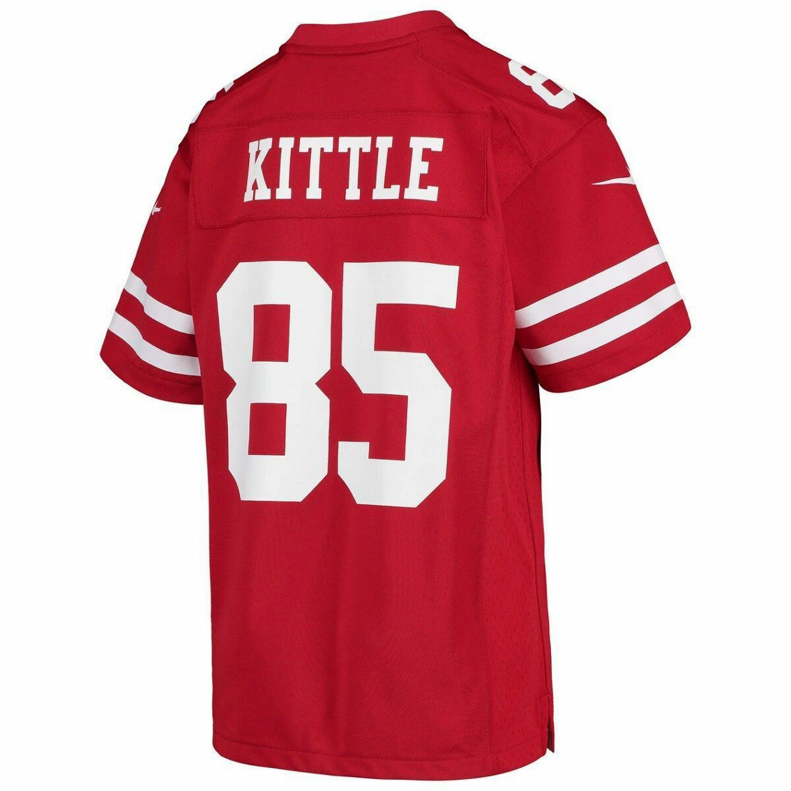 Nike George Kittle San Francisco 49ers Youth Player Game Jersey - Scarlet 6 Nike George Kittle San Francisco 49ers Youth Player Game Jersey - Scarlet - Image 4