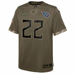 Nike Youth Derrick Henry Olive Tennessee Titans 2022 Salute To Service Player Limited Jersey -Fanatics DSCO1153016111 2068 ALT2