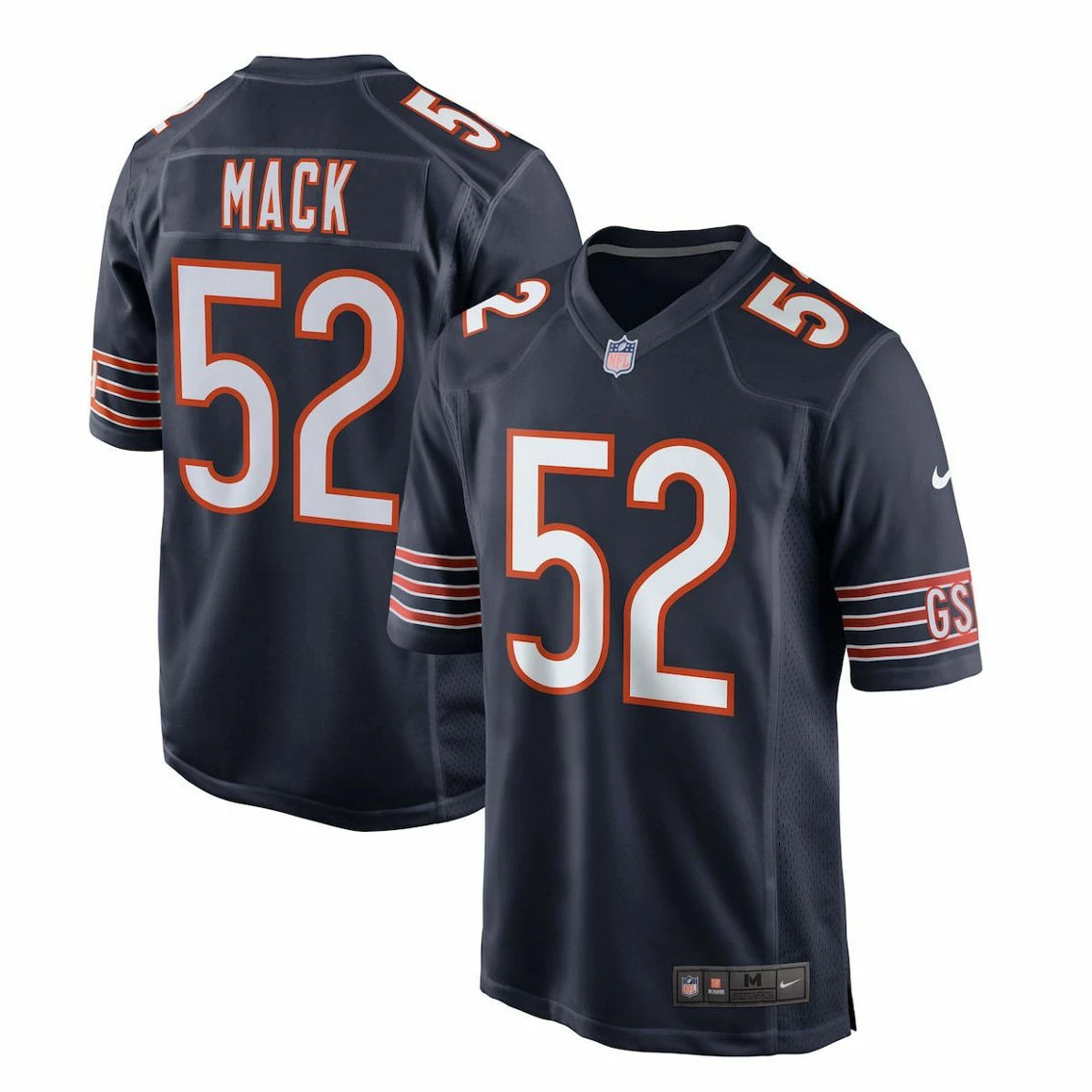 Nike Men's Khalil Mack Navy Chicago Bears Game Player Jersey 3 Nike Men's Khalil Mack Navy Chicago Bears Game Player Jersey