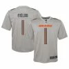 Nike Youth Justin Fields Gray Chicago Bears Atmosphere Game Jersey