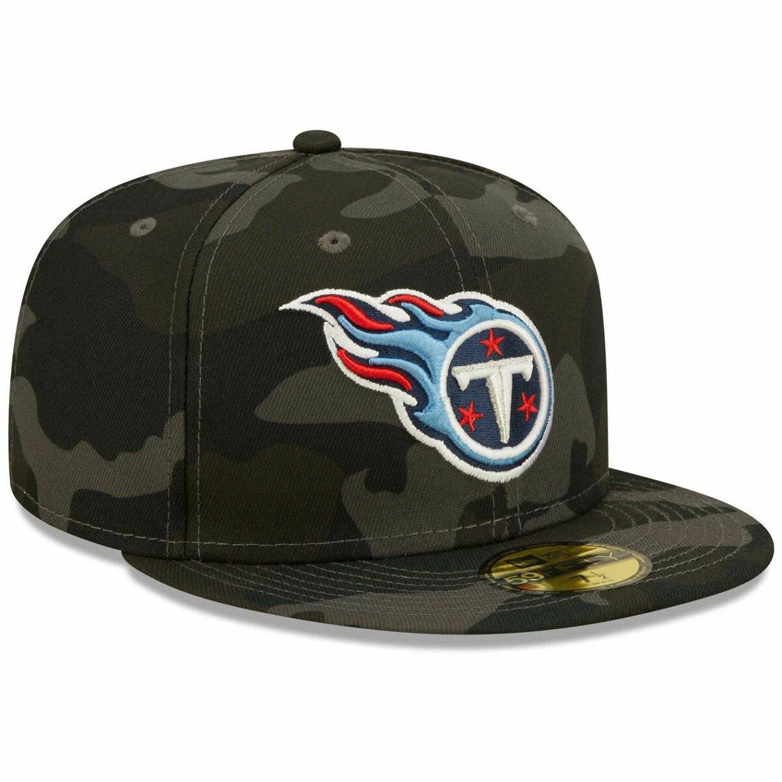 New Era Men's Black Tennessee Titans Camo 59FIFTY Fitted Hat 6 New Era Men's Black Tennessee Titans Camo 59FIFTY Fitted Hat - Image 4