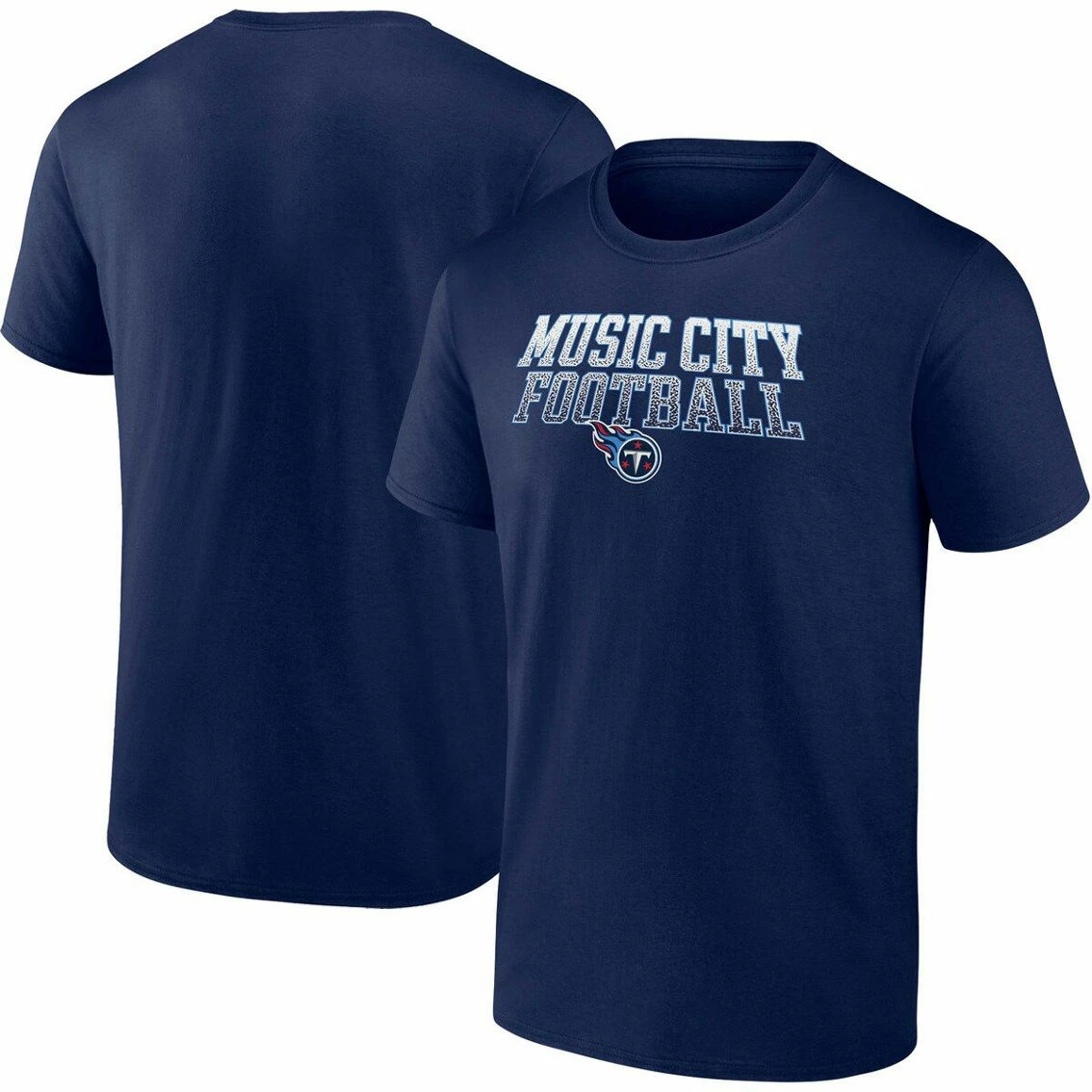Fanatics Branded Men's Navy Tennessee Titans Big & Tall Music City Football Statement T-Shirt 4 Fanatics Branded Men's Navy Tennessee Titans Big & Tall Music City Football Statement T-Shirt - Image 2