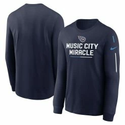 Nike Men's Navy Tennessee Titans Team Slogan Long Sleeve T-Shirt -Fanatics DSCO1153017598 1320 ALT1