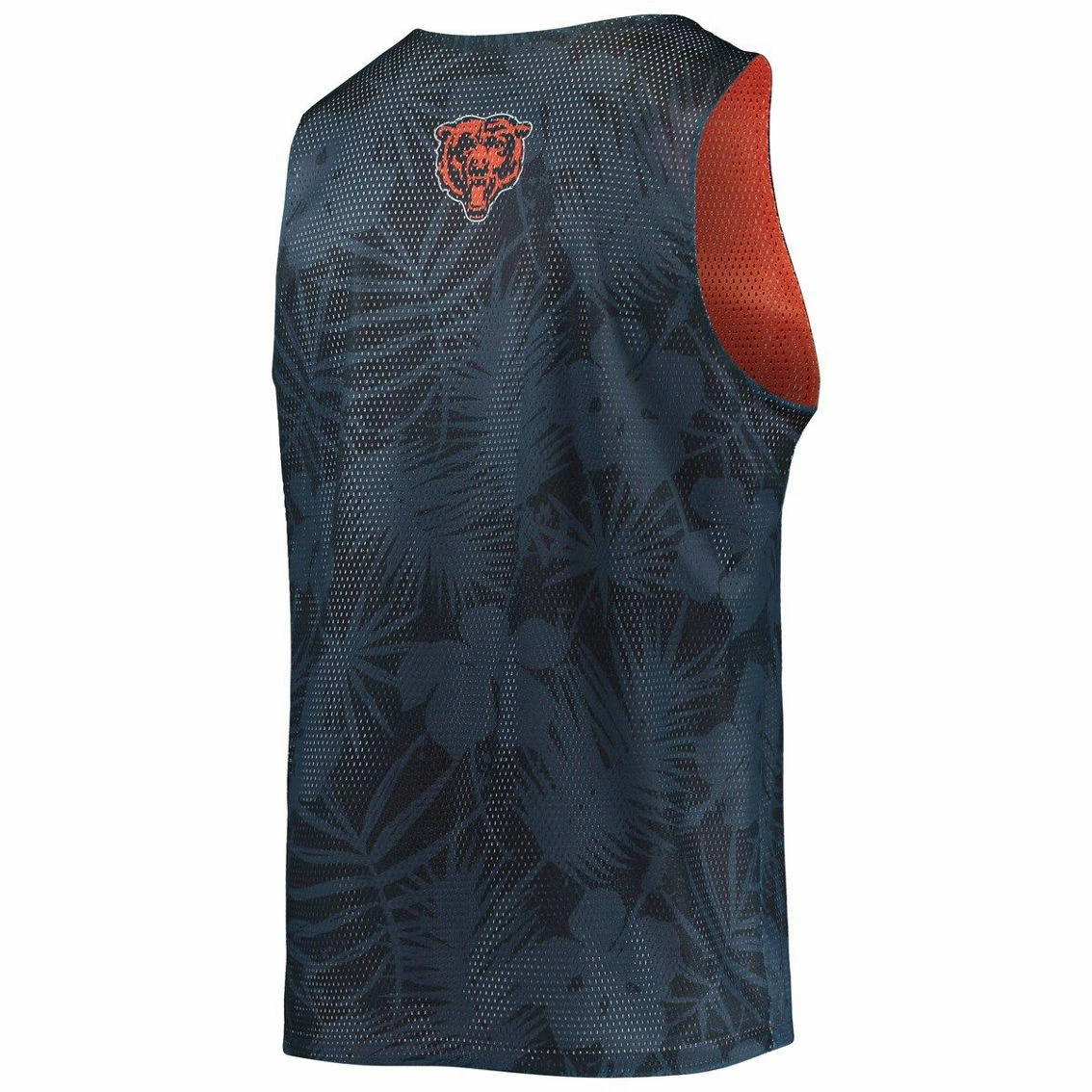 FOCO Men's Navy Chicago Bears Floral Reversible Mesh Tank Top 6 FOCO Men's Navy Chicago Bears Floral Reversible Mesh Tank Top - Image 4