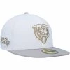 New Era Men's White/Gray Chicago Bears 100th Anniversary Gold Undervisor 59FIFTY Fitted Hat 1 New Era Men's White/Gray Chicago Bears 100th Anniversary Gold Undervisor 59FIFTY Fitted Hat -Fanatics DSCO1153018748 3550