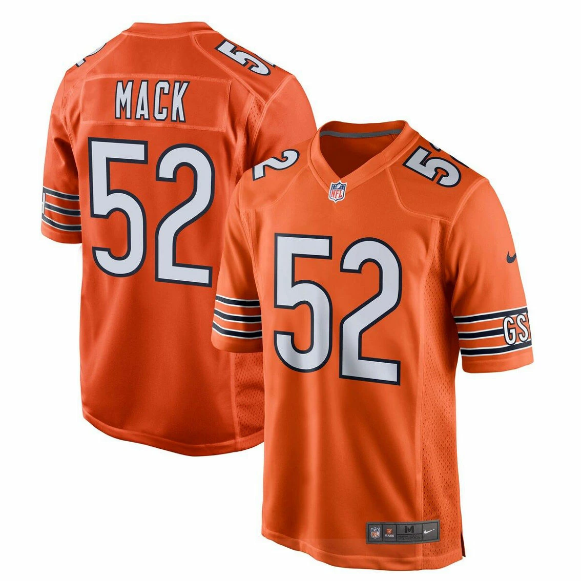 Nike Men's Khalil Mack Orange Chicago Bears Game Jersey 4 Nike Men's Khalil Mack Orange Chicago Bears Game Jersey - Image 2