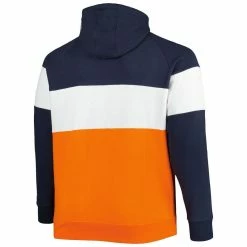 New Era Men's Orange/Navy Chicago Bears Big & Tall Current Colorblock Raglan Fleece Pullover Hoodie 9 New Era Men's Orange/Navy Chicago Bears Big & Tall Current Colorblock Raglan Fleece Pullover Hoodie -Fanatics DSCO1153019836 2294 ALT3