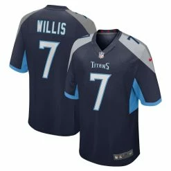 Nike Men's Malik Willis Navy Tennessee Titans Player Game Jersey