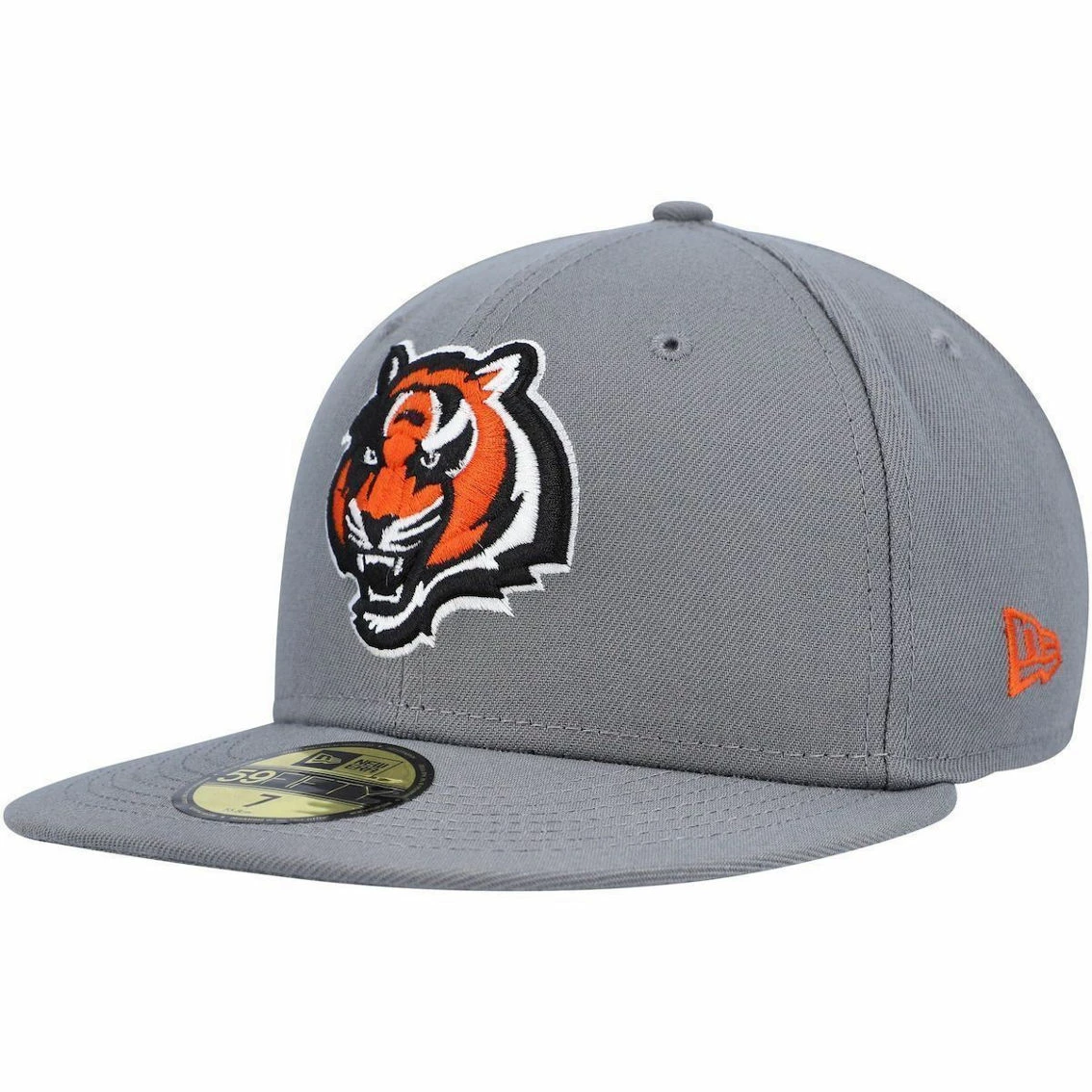 New Era Men's Graphite Cincinnati Bengals Storm II Alternate Logo 59FIFTY Fitted Hat 4 New Era Men's Graphite Cincinnati Bengals Storm II Alternate Logo 59FIFTY Fitted Hat - Image 2