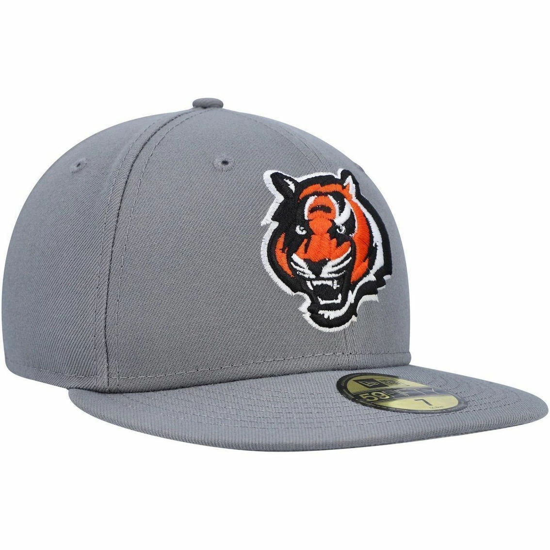 New Era Men's Graphite Cincinnati Bengals Storm II Alternate Logo 59FIFTY Fitted Hat 6 New Era Men's Graphite Cincinnati Bengals Storm II Alternate Logo 59FIFTY Fitted Hat - Image 4