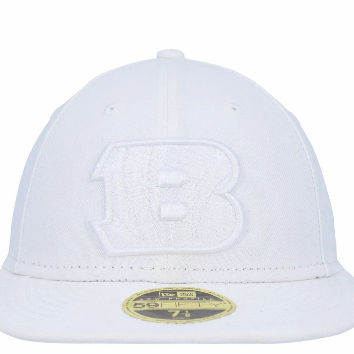 New Era Men's Cincinnati Bengals White On White Low 59FIFTY Fitted Hat 4 New Era Men's Cincinnati Bengals White On White Low 59FIFTY Fitted Hat - Image 3