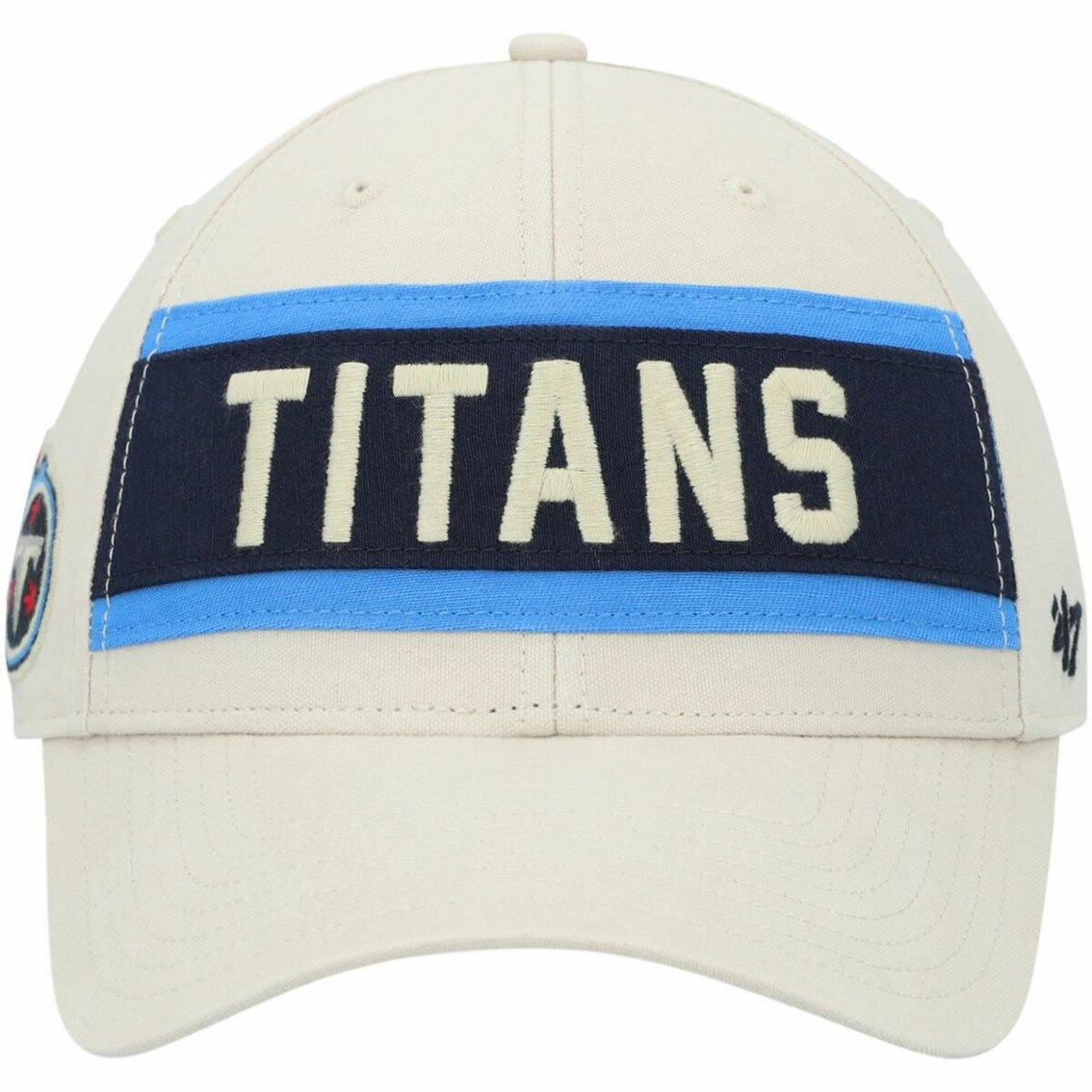 '47 Men's Cream Tennessee Titans Crossroad MVP Adjustable Hat 5 '47 Men's Cream Tennessee Titans Crossroad MVP Adjustable Hat - Image 3