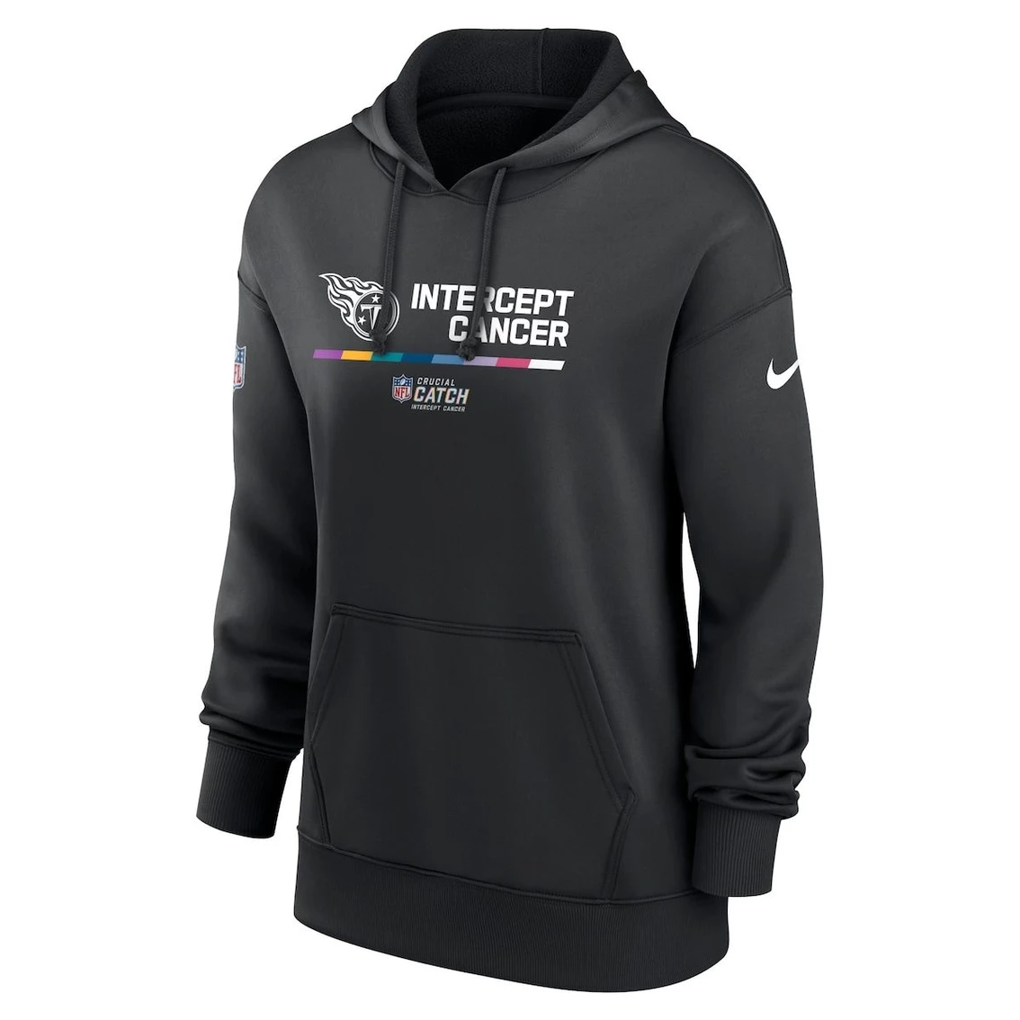 Nike Women's Black Tennessee Titans 2022 NFL Crucial Catch Therma Performance Pullover Hoodie 5 Nike Women's Black Tennessee Titans 2022 NFL Crucial Catch Therma Performance Pullover Hoodie - Image 3