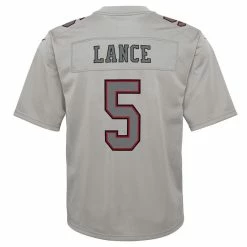 Nike Youth Trey Lance Gray San Francisco 49ers Atmosphere Game Jersey -Fanatics DSCO1153021529 1927 ALT3