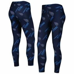 Concepts Sport Women's Navy Tennessee Titans Breakthrough Allover Print Leggings