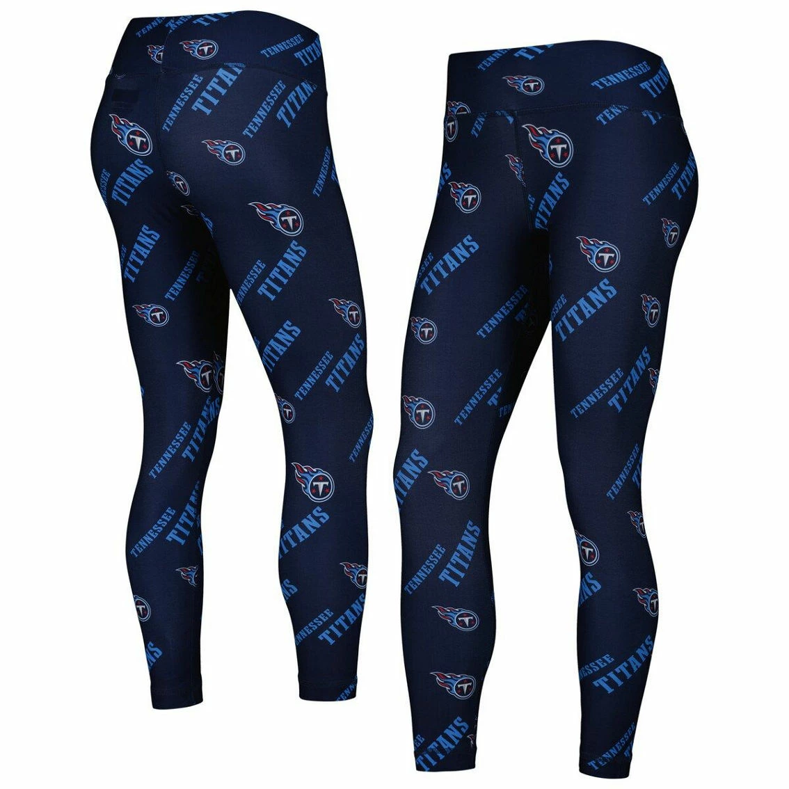 Concepts Sport Women's Navy Tennessee Titans Breakthrough Allover Print Leggings 4 Concepts Sport Women's Navy Tennessee Titans Breakthrough Allover Print Leggings - Image 2