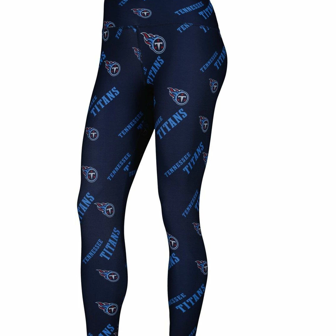 Concepts Sport Women's Navy Tennessee Titans Breakthrough Allover Print Leggings 5 Concepts Sport Women's Navy Tennessee Titans Breakthrough Allover Print Leggings - Image 3