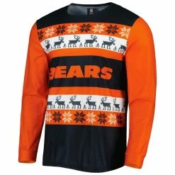 FOCO Men's Navy Chicago Bears Team Ugly Pajama Set 8 FOCO Men's Navy Chicago Bears Team Ugly Pajama Set -Fanatics DSCO1153022277 1320 ALT2