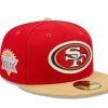 New Era Men's Scarlet/Gold San Francisco 49ers Super Bowl XXIX Letterman 59FIFTY Fitted Hat 2 New Era Men's Scarlet/Gold San Francisco 49ers Super Bowl XXIX Letterman 59FIFTY Fitted Hat -Fanatics DSCO1153022306 GOLDRE
