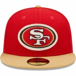 New Era Men's Scarlet/Gold San Francisco 49ers Super Bowl XXIX Letterman 59FIFTY Fitted Hat 8 New Era Men's Scarlet/Gold San Francisco 49ers Super Bowl XXIX Letterman 59FIFTY Fitted Hat -Fanatics DSCO1153022306 GOLDRE ALT2