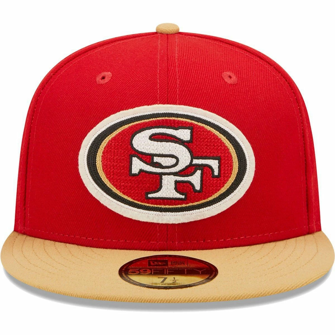 New Era Men's Scarlet/Gold San Francisco 49ers Super Bowl XXIX Letterman 59FIFTY Fitted Hat 5 New Era Men's Scarlet/Gold San Francisco 49ers Super Bowl XXIX Letterman 59FIFTY Fitted Hat - Image 3