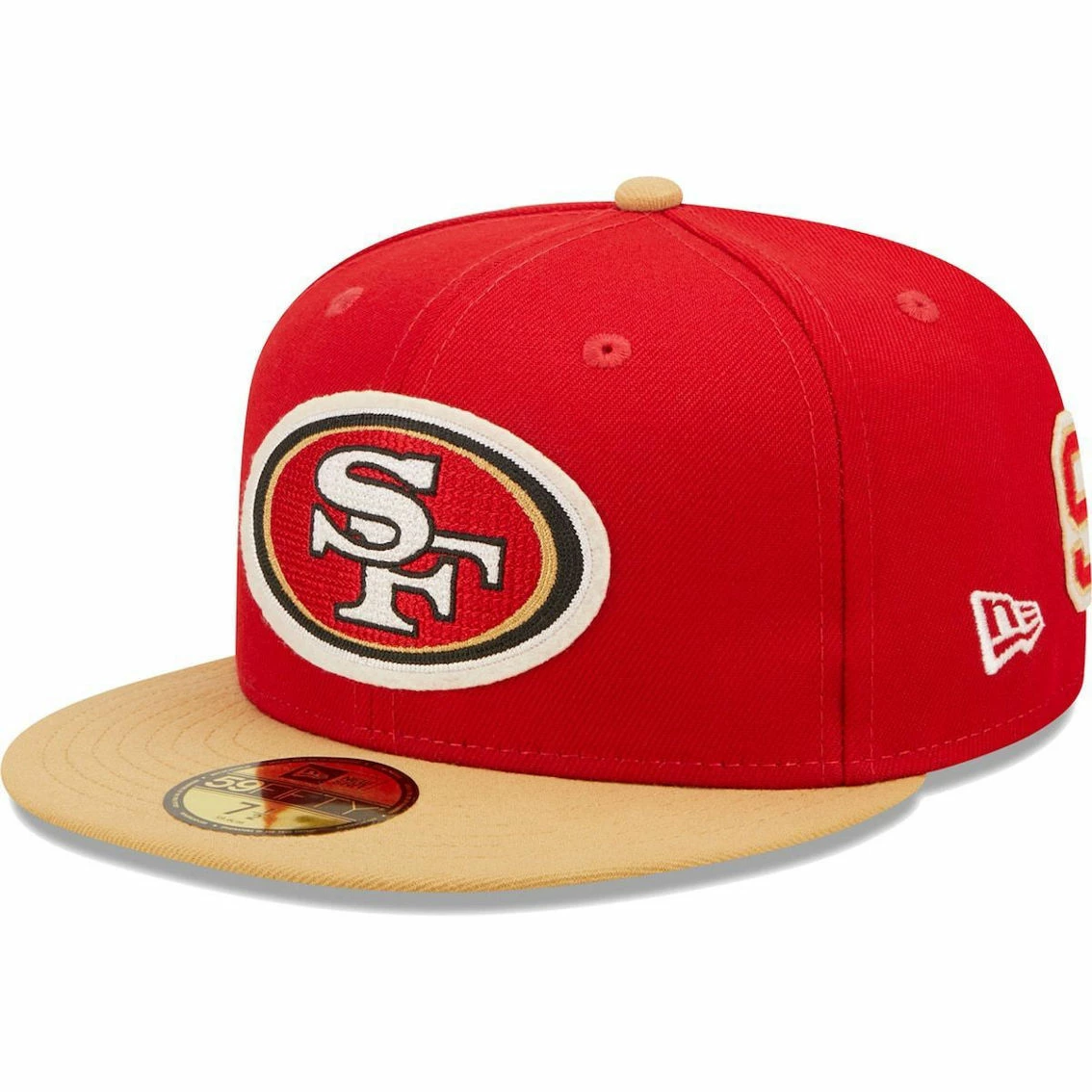 New Era Men's Scarlet/Gold San Francisco 49ers Super Bowl XXIX Letterman 59FIFTY Fitted Hat 6 New Era Men's Scarlet/Gold San Francisco 49ers Super Bowl XXIX Letterman 59FIFTY Fitted Hat - Image 4