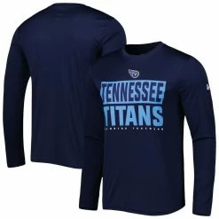 New Era Men's Navy Tennessee Titans Combine Authentic Offsides Long Sleeve T-Shirt
