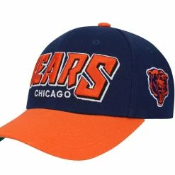Youth Mitchell & Ness Navy/Orange Chicago Bears Shredder Adjustable Hat