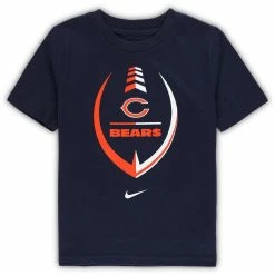 Nike Girls Preschool Navy Chicago Bears Icon T-Shirt