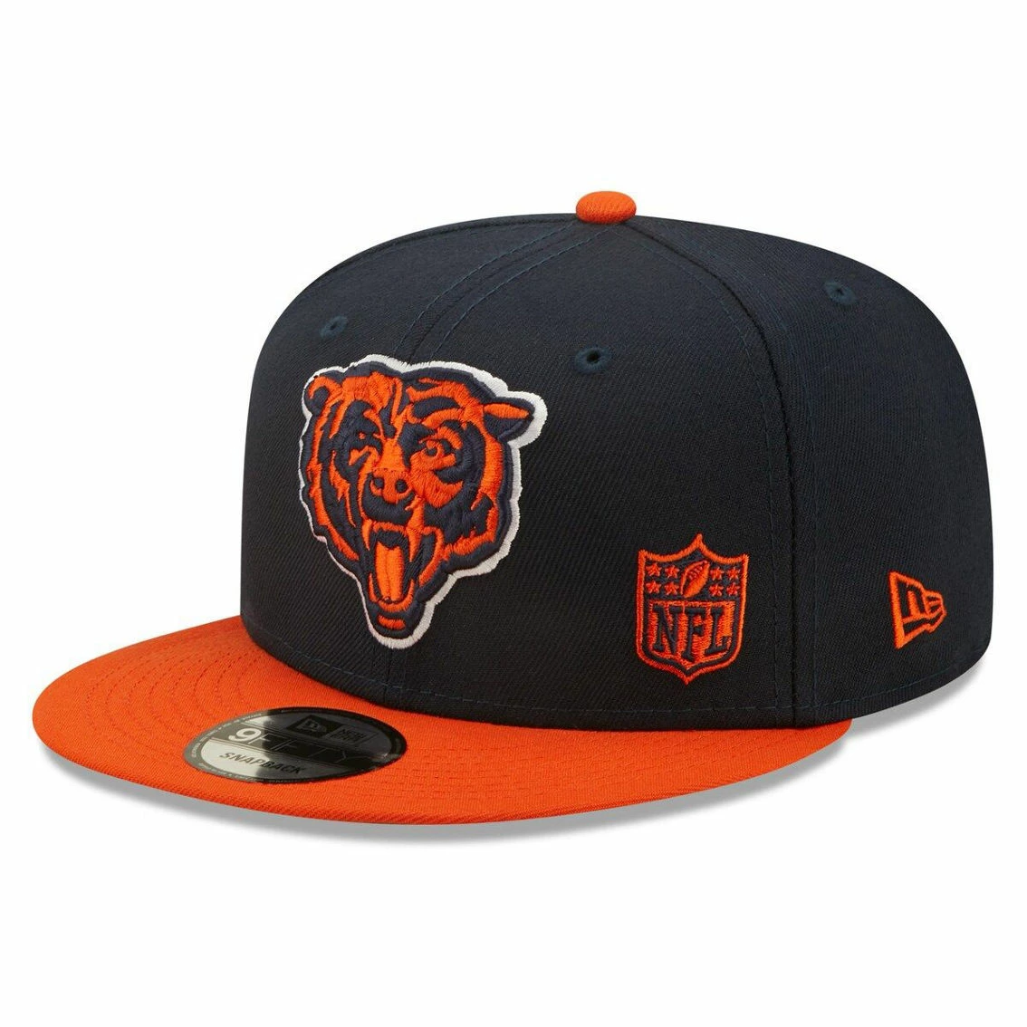 New Era Men's Navy/Orange Chicago Bears Flawless 9FIFTY Snapback Hat 4 New Era Men's Navy/Orange Chicago Bears Flawless 9FIFTY Snapback Hat - Image 2