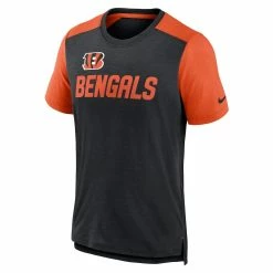 Men's Nike Heathered Black/Heathered Orange Cincinnati Bengals Color Block Team Name T-Shirt 8 Men's Nike Heathered Black/Heathered Orange Cincinnati Bengals Color Block Team Name T-Shirt -Fanatics DSCO1153023084 1007 ALT2