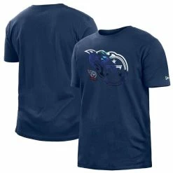 New Era Men's Navy Tennessee Titans 2022 Sideline Ink Dye T-Shirt