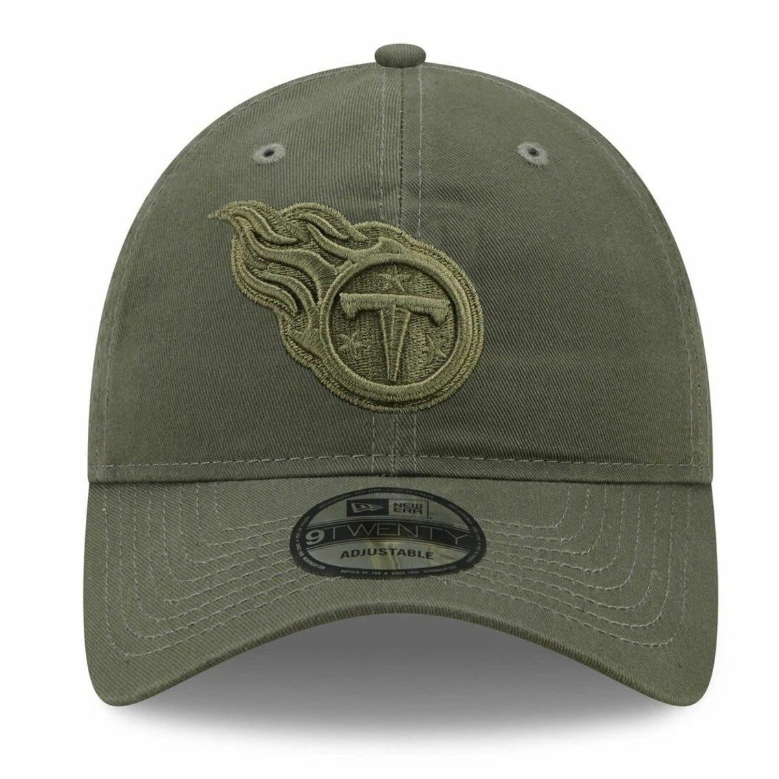 New Era Men's Olive Tennessee Titans Core Classic 2.0 Tonal 9TWENTY Adjustable Hat 5 New Era Men's Olive Tennessee Titans Core Classic 2.0 Tonal 9TWENTY Adjustable Hat - Image 3