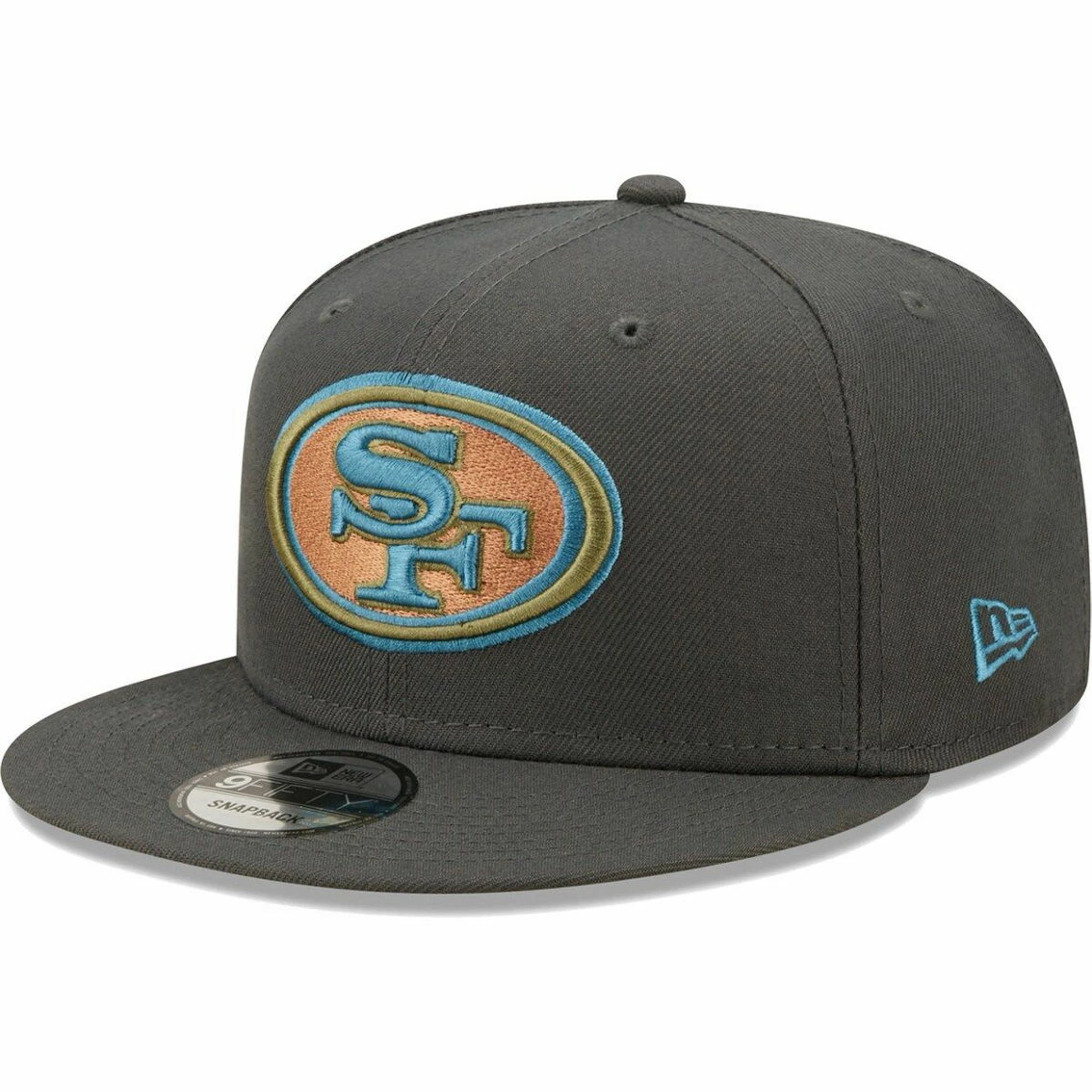 New Era Men's Graphite San Francisco 49ers Color Pack Multi 9FIFTY Snapback Hat 4 New Era Men's Graphite San Francisco 49ers Color Pack Multi 9FIFTY Snapback Hat - Image 2