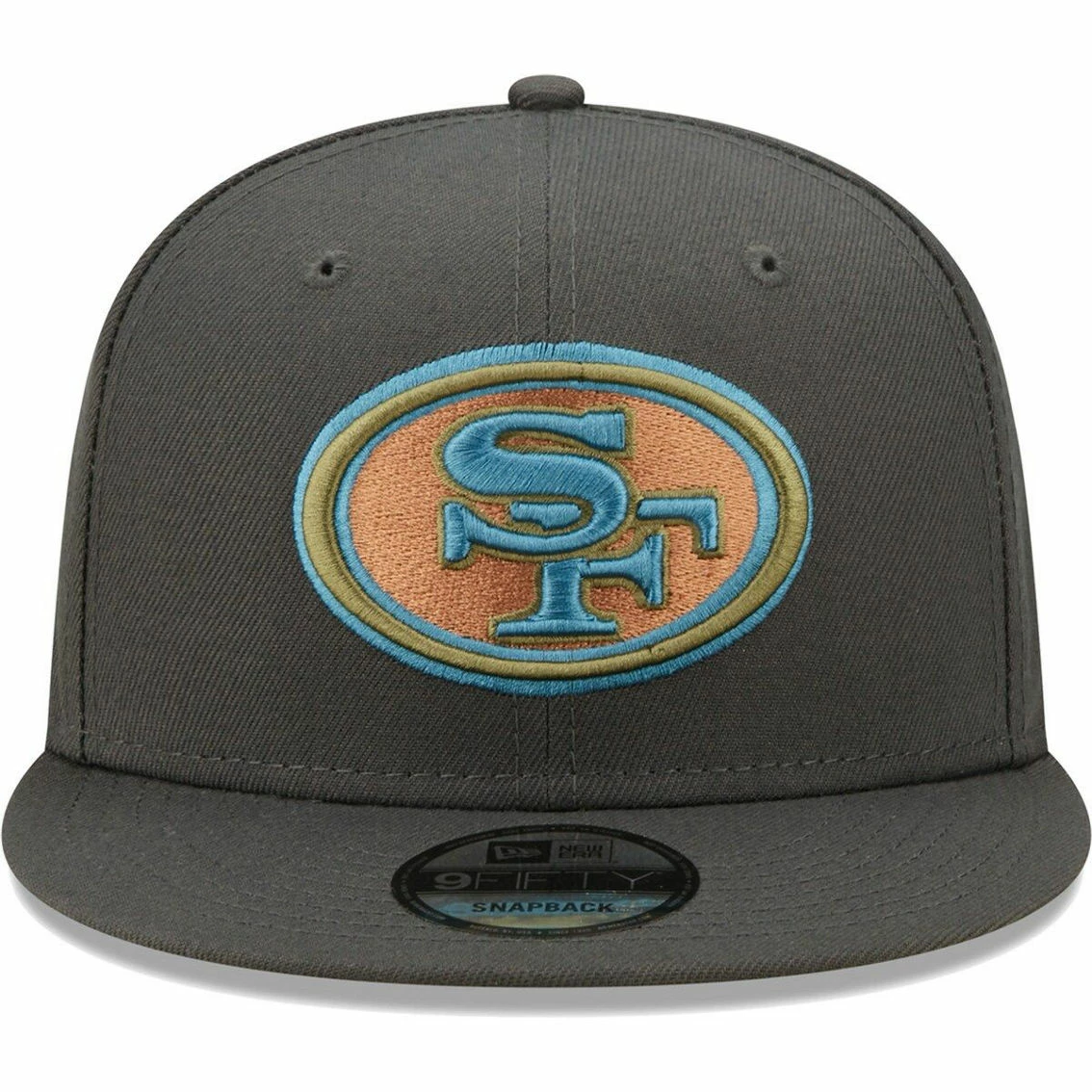 New Era Men's Graphite San Francisco 49ers Color Pack Multi 9FIFTY Snapback Hat 5 New Era Men's Graphite San Francisco 49ers Color Pack Multi 9FIFTY Snapback Hat - Image 3