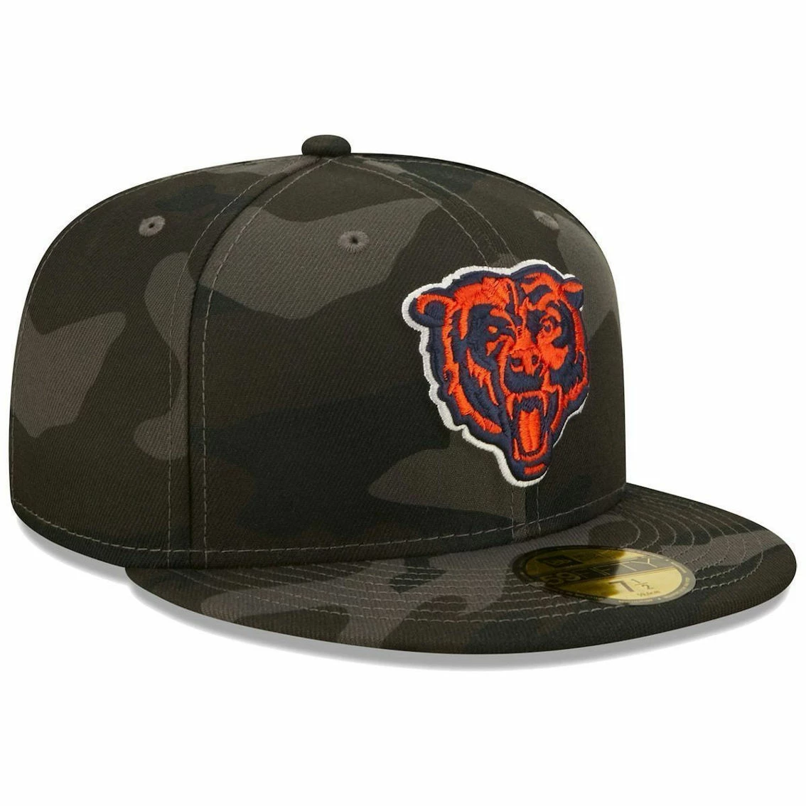 New Era Men's Black Chicago Bears Camo 59FIFTY Fitted Hat 6 New Era Men's Black Chicago Bears Camo 59FIFTY Fitted Hat - Image 4