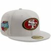 New Era Men's White San Francisco 49ers 1999 Pro Bowl Patch Red Undervisor 59FIFY Fitted Hat 1 New Era Men's White San Francisco 49ers 1999 Pro Bowl Patch Red Undervisor 59FIFY Fitted Hat -Fanatics DSCO1153023725 3550