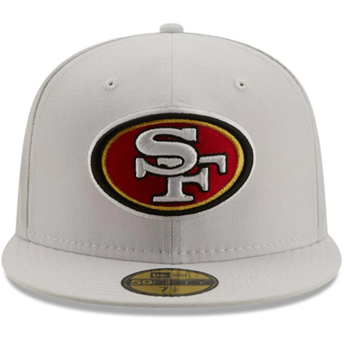 New Era Men's White San Francisco 49ers 1999 Pro Bowl Patch Red Undervisor 59FIFY Fitted Hat 5 New Era Men's White San Francisco 49ers 1999 Pro Bowl Patch Red Undervisor 59FIFY Fitted Hat - Image 3