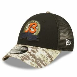 Men's New Era Black/Camo Chicago Bears 2022 Salute To Service 9FORTY Snapback Trucker Hat 9 Men's New Era Black/Camo Chicago Bears 2022 Salute To Service 9FORTY Snapback Trucker Hat -Fanatics DSCO1153023886 1007 ALT3