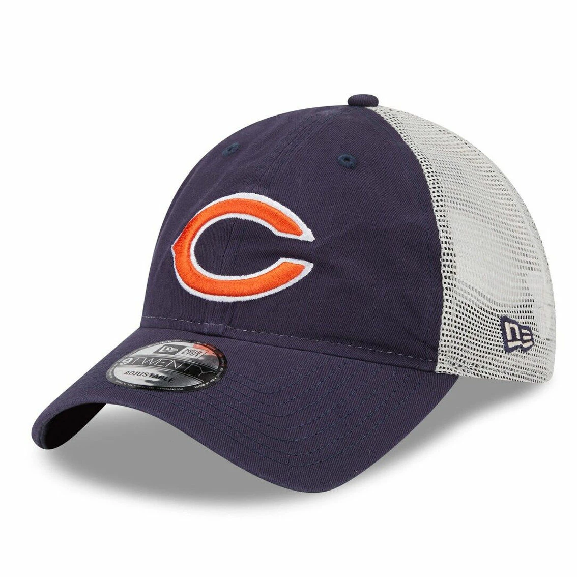 Men's New Era Navy/Natural Chicago Bears Loyal 9TWENTY Trucker Snapback Hat 3 Men's New Era Navy/Natural Chicago Bears Loyal 9TWENTY Trucker Snapback Hat