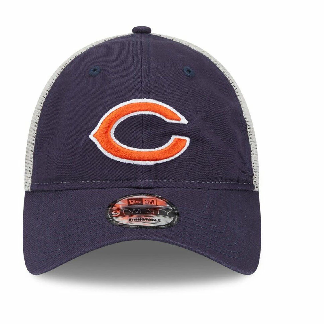 Men's New Era Navy/Natural Chicago Bears Loyal 9TWENTY Trucker Snapback Hat 5 Men's New Era Navy/Natural Chicago Bears Loyal 9TWENTY Trucker Snapback Hat - Image 3