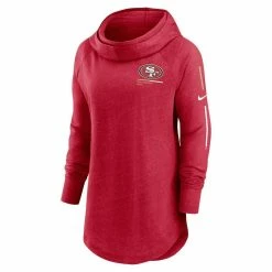 Nike Women's Scarlet San Francisco 49ers Minimal Statement Raglan Funnel Neck Pullover Hoodie 8 Nike Women's Scarlet San Francisco 49ers Minimal Statement Raglan Funnel Neck Pullover Hoodie -Fanatics DSCO1153024433 2946 ALT2