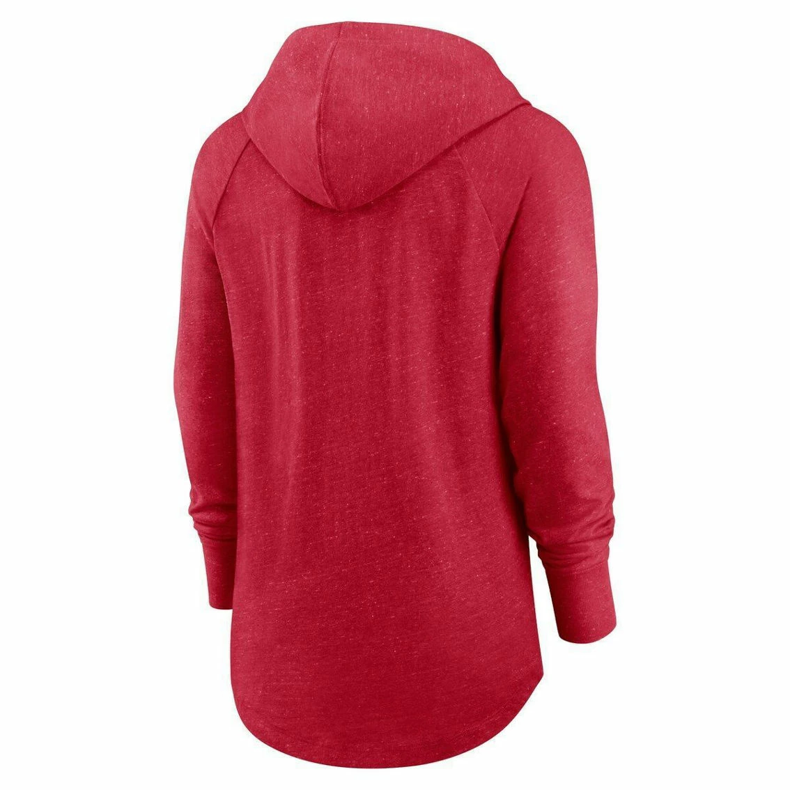 Nike Women's Scarlet San Francisco 49ers Minimal Statement Raglan Funnel Neck Pullover Hoodie 6 Nike Women's Scarlet San Francisco 49ers Minimal Statement Raglan Funnel Neck Pullover Hoodie - Image 4