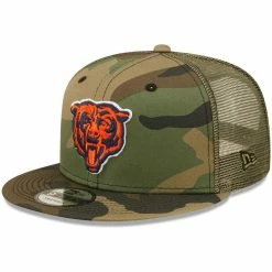 Men's New Era Camo/Olive Chicago Bears Logo Trucker 9FIFTY Snapback Hat 7 Men's New Era Camo/Olive Chicago Bears Logo Trucker 9FIFTY Snapback Hat -Fanatics DSCO1153024772 BGrd ALT1