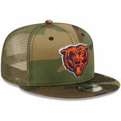 Men's New Era Camo/Olive Chicago Bears Logo Trucker 9FIFTY Snapback Hat 9 Men's New Era Camo/Olive Chicago Bears Logo Trucker 9FIFTY Snapback Hat -Fanatics DSCO1153024772 BGrd ALT3