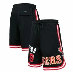 Pro Standard Men's Deebo Samuel Black San Francisco 49ers Player Name & Number Shorts
