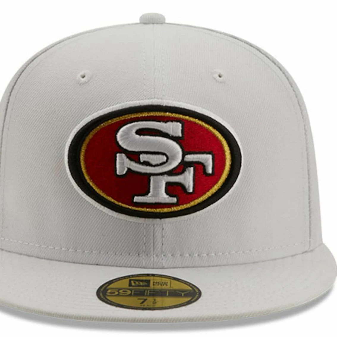 New Era Men's White San Francisco 49ers 1996 Pro Bowl Patch Red Undervisor 59FIFY Fitted Hat 5 New Era Men's White San Francisco 49ers 1996 Pro Bowl Patch Red Undervisor 59FIFY Fitted Hat - Image 3